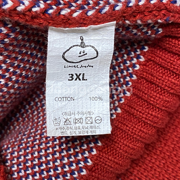 (정품) 리미떼두두 키즈 레드 래빗 니트 가디건 3XL--4