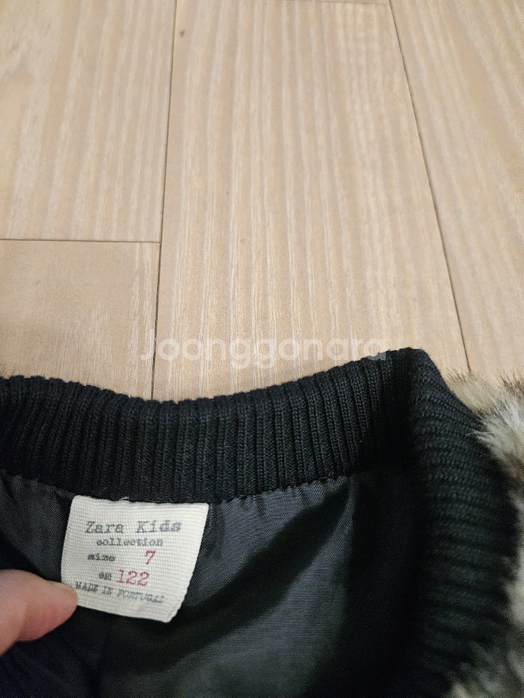 ZARA Kids 레오파드 퍼 자켓 122--1