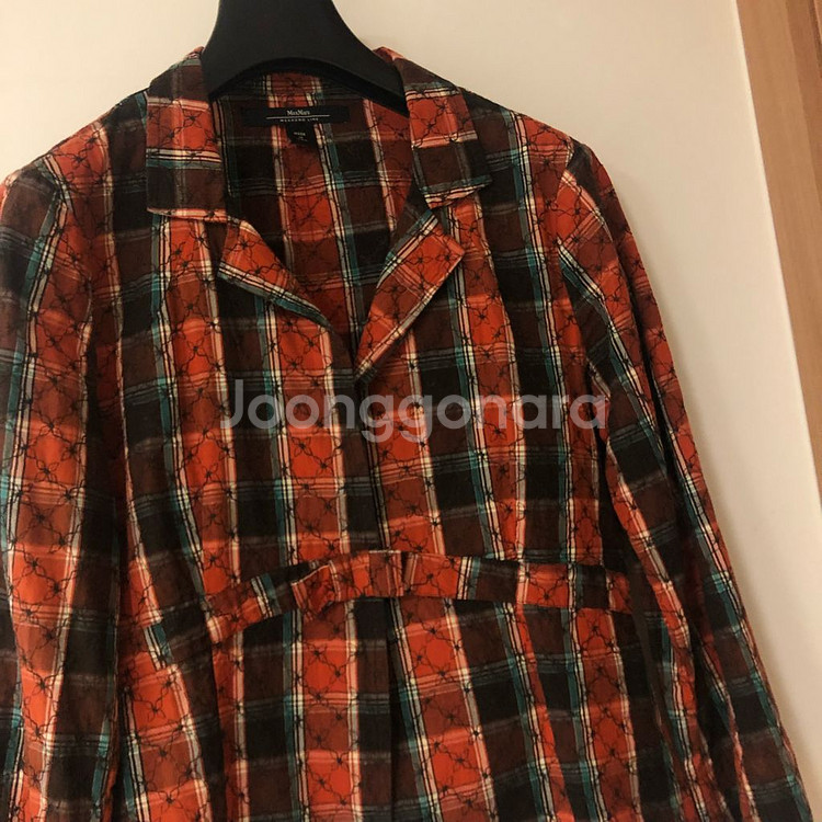 막스마라 위캔드 자수 리본 체크 자켓 결혼식 하객룩 코--2