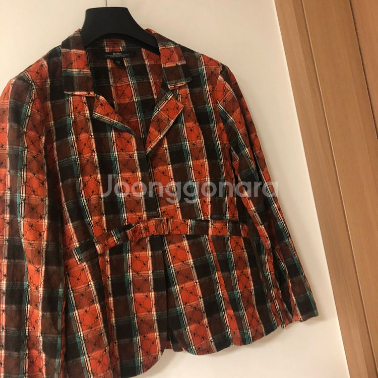 막스마라 위캔드 자수 리본 체크 자켓 결혼식 하객룩 코--1