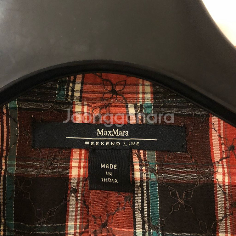 막스마라 위캔드 자수 리본 체크 자켓 결혼식 하객룩 코--5