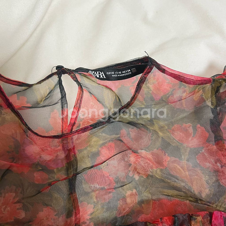 자라 시스루 블라우스 xs--2