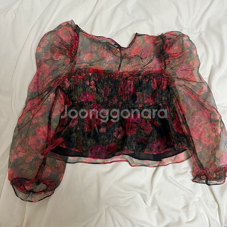 자라 시스루 블라우스 xs--1