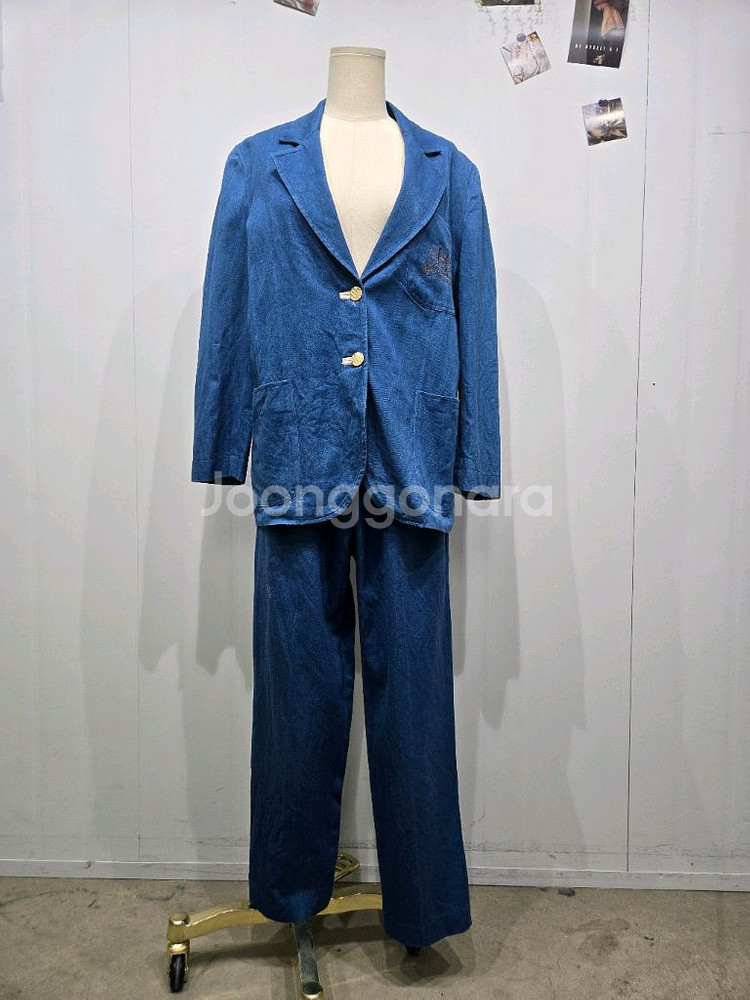 에르노 데님 자켓 & 바지 세트 정장 셋업--0