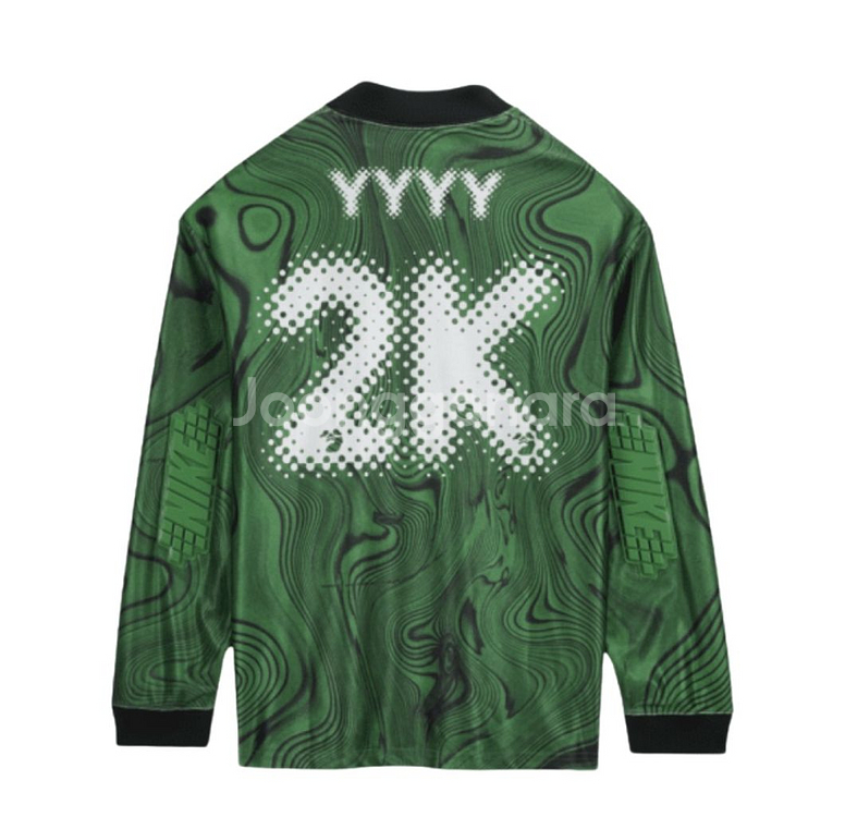 L 나이키 오프화이트 저지 그린 롱슬리브 긴팔 나코탭 미개봉 미시착 새상품--1