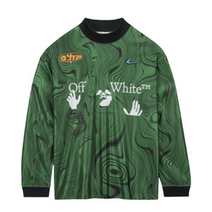 L 나이키 오프화이트 저지 그린 롱슬리브 긴팔 나코탭 미개봉 미시착 새상품