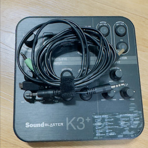 SoundBlaster K3+ 오디오 인터페이스