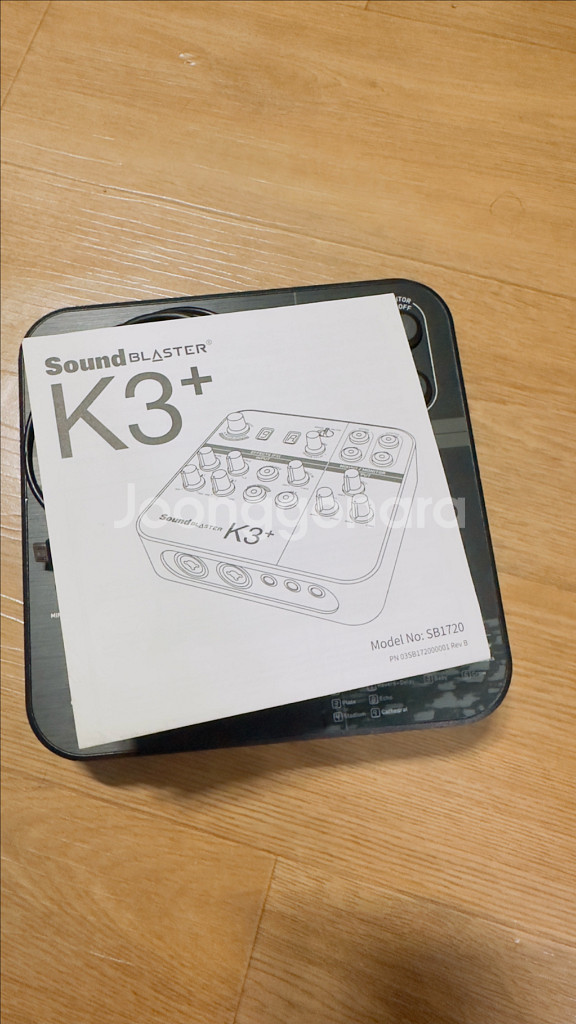 SoundBlaster K3+ 오디오 인터페이스--1