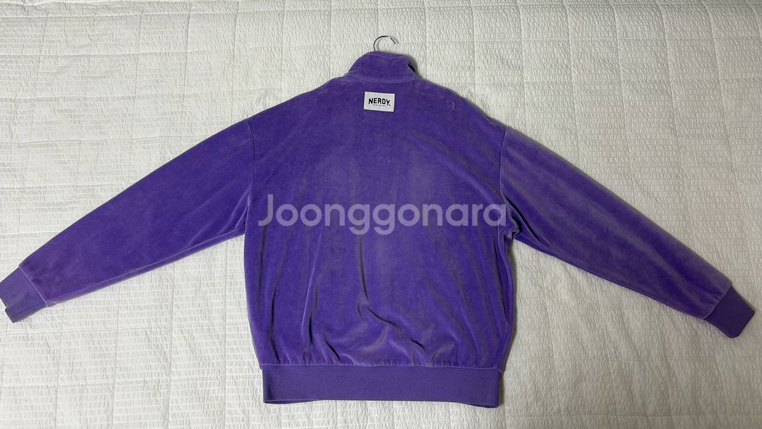 [할인 특가] 널디 벨벳 트랙탑(퍼플)--1