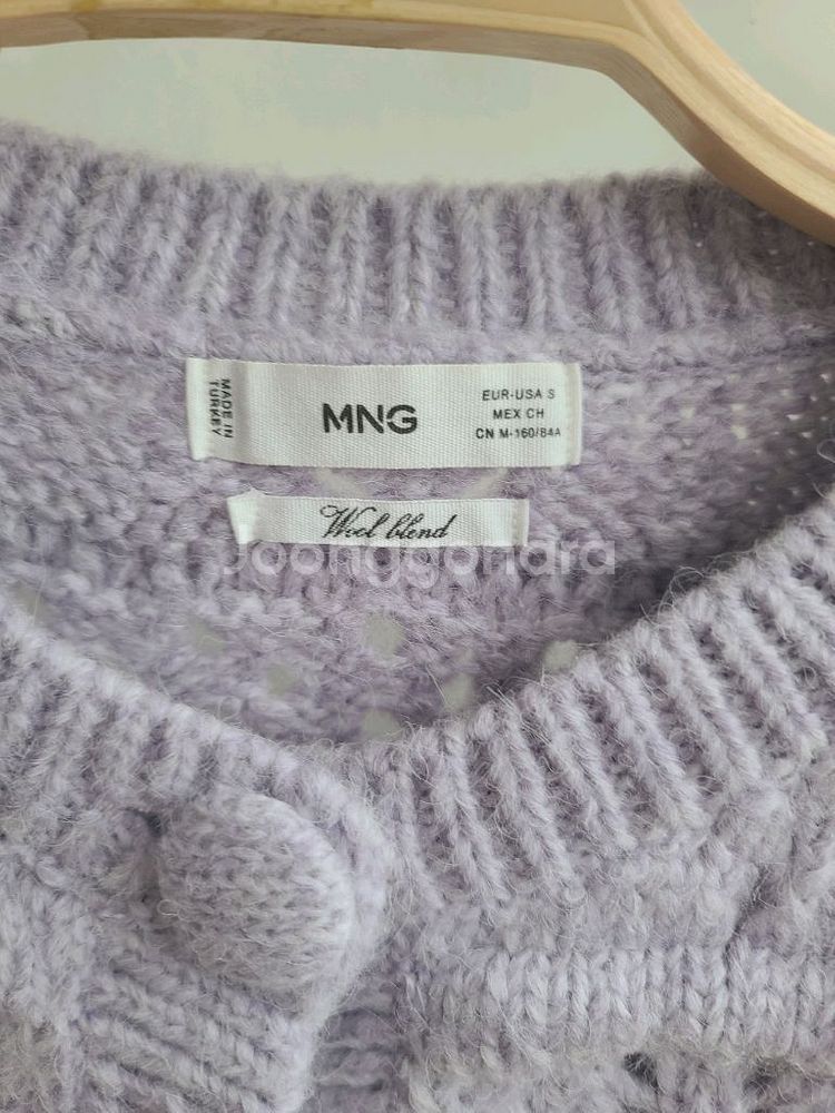 망고 MNG 크롭 긴팔니트 가디건 라이트퍼플 연보라 / 자라 듀엘 에잇세컨즈 론론 가내스라 슬로우앤드--5