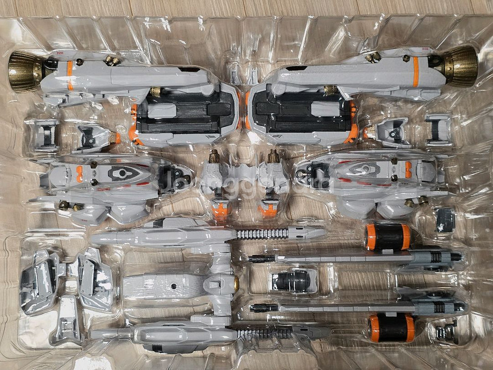 DX초합금 마크로스델타 VF-31E 척머스탱기+아머드파츠 일괄--9