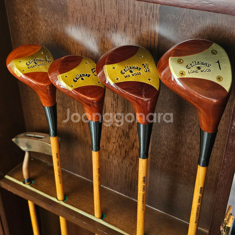 한정판 캘러웨이 바비존스 히코리 샤프트 풀셑 황동퍼터--2
