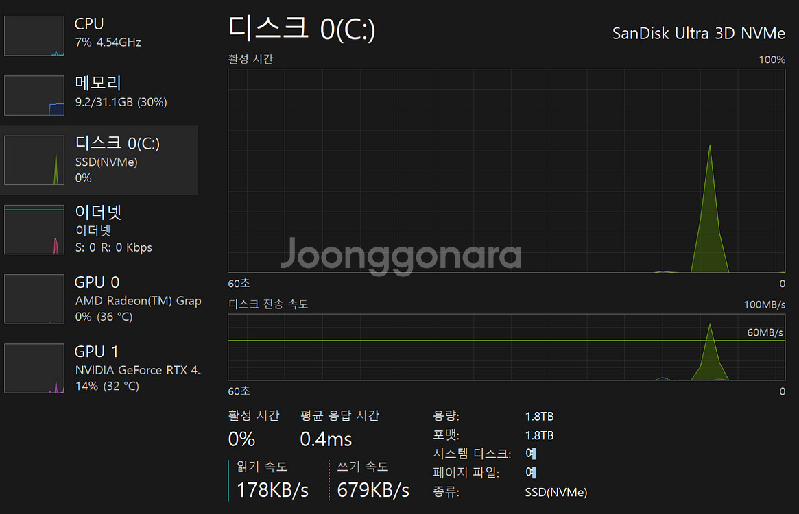 7800x3d 4070super 데스크탑--2