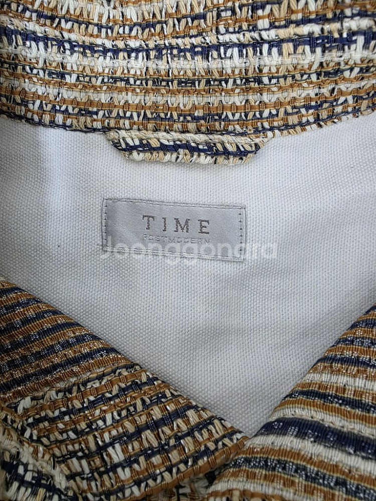 타임 트위드 셔츠 자켓 정품--2