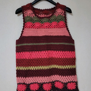 뜨개 베스트 니트 조끼 모리걸 st