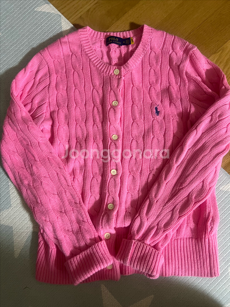 폴로 랄프로렌 케이블 니트 가디건--0