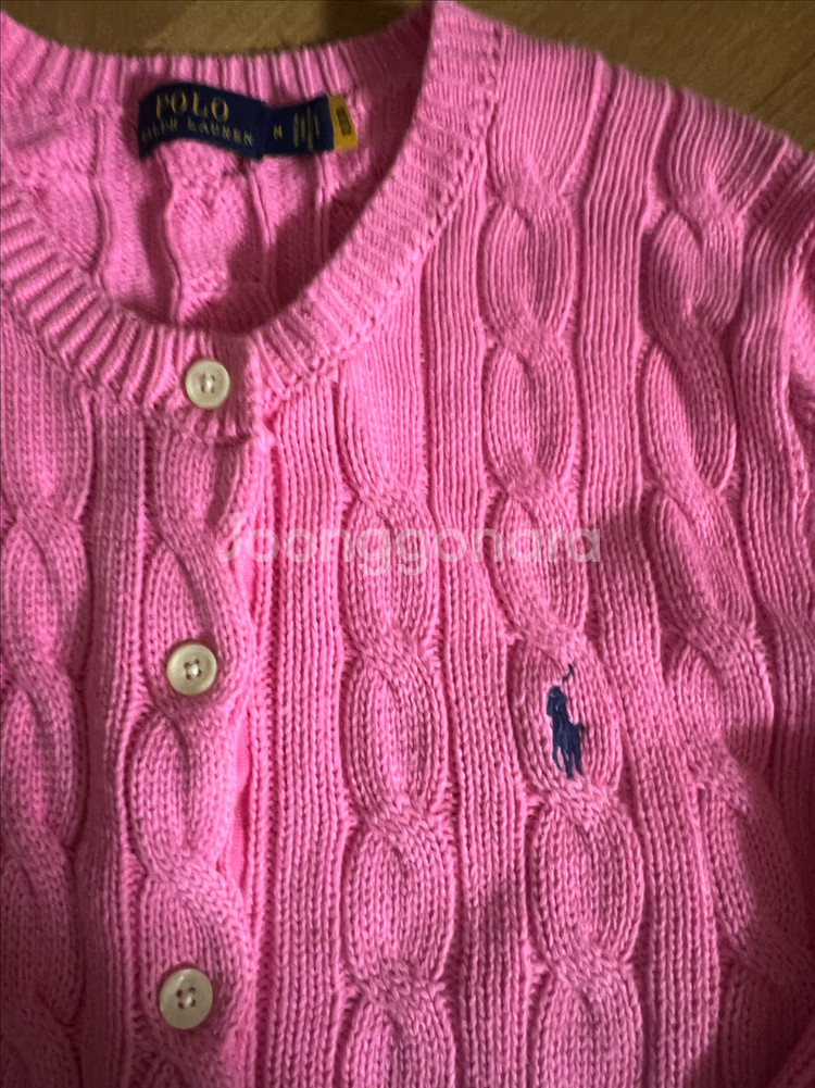 폴로 랄프로렌 케이블 니트 가디건--1