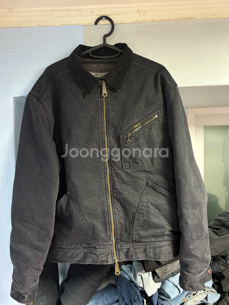 캐피탈 데님 본 라이닝 리버시블 워크 자켓 흑청 블랙 2사이즈--0