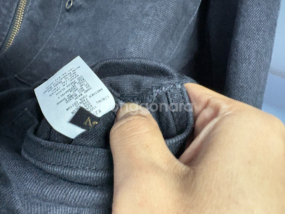 캐피탈 데님 본 라이닝 리버시블 워크 자켓 흑청 블랙 2사이즈--4