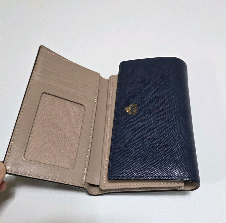 MCM 사피아노 레더 지갑--1