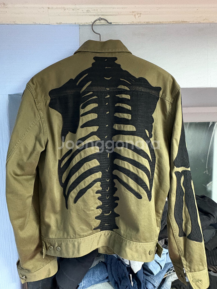 캐피탈 본 멕시칸 트러커 자켓 카키 46사이즈--1