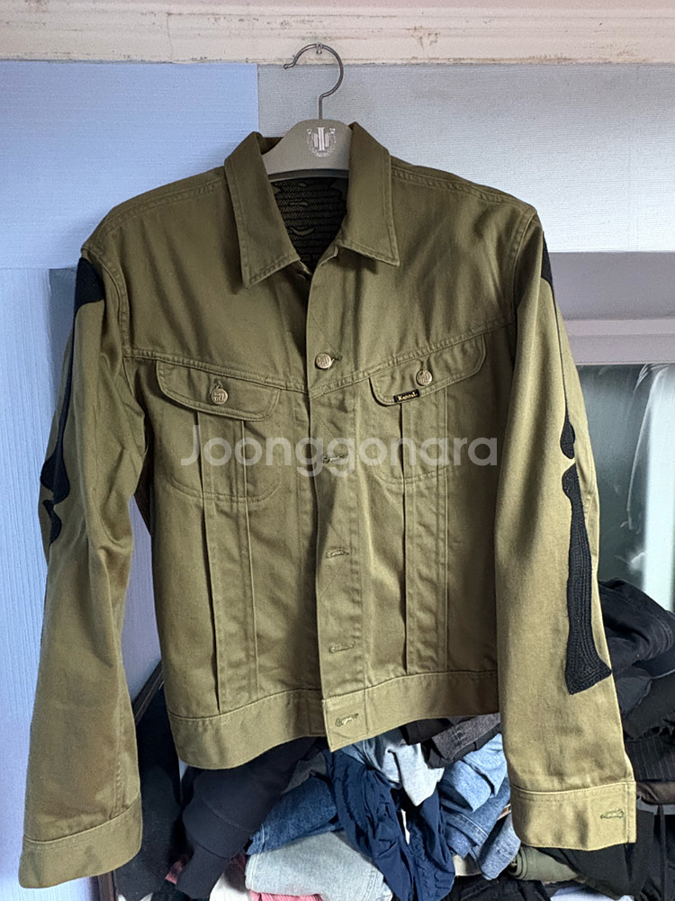 캐피탈 본 멕시칸 트러커 자켓 카키 46사이즈--0