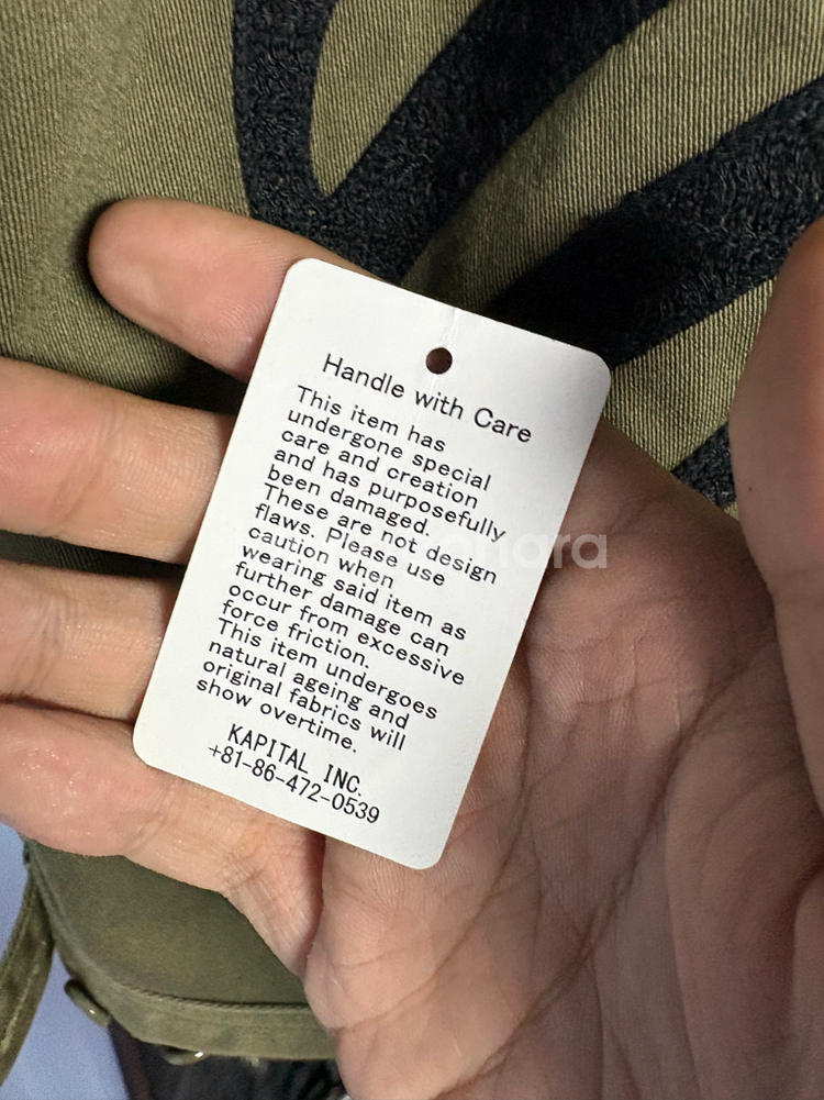 캐피탈 본 멕시칸 트러커 자켓 카키 46사이즈--3