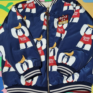 리미떼두두 베어 리버시블 퍼 점퍼 3xl