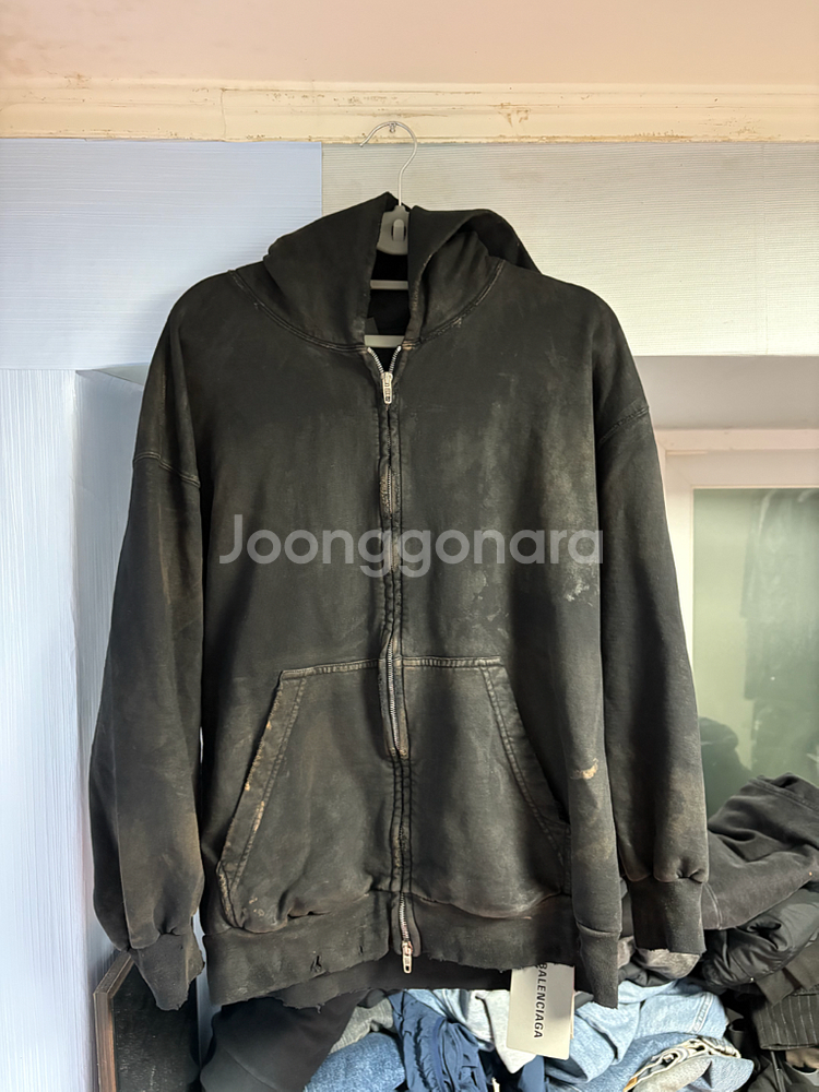 23SUMMER 발렌시아가 머드쇼 레귤러핏 후드집업 쇼피스 XS--0