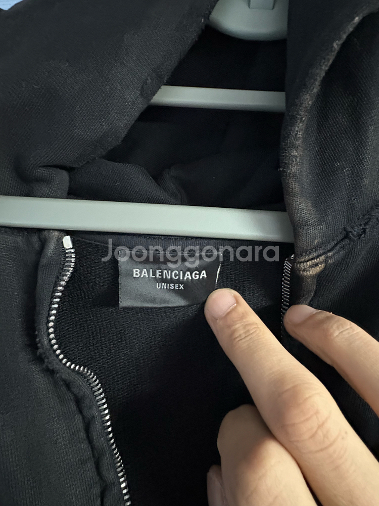 23SUMMER 발렌시아가 머드쇼 레귤러핏 후드집업 쇼피스 XS--3