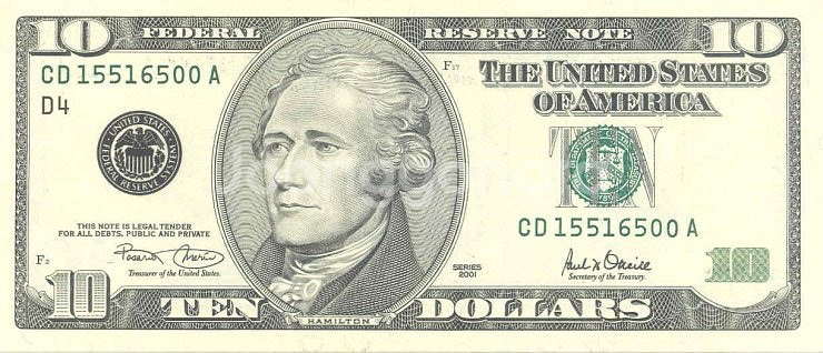 미국 달러 10달러 판매합니다--0