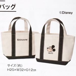 일본 Shinzone 신존 과 Disney 디즈니 콜라보 미키마우스 미니 토트백
