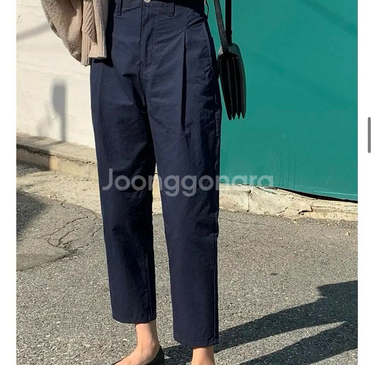 라이크유 네이비 핀턱 팬츠--0