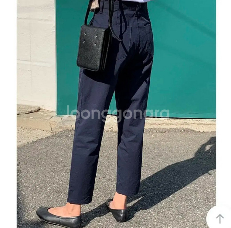 라이크유 네이비 핀턱 팬츠--1