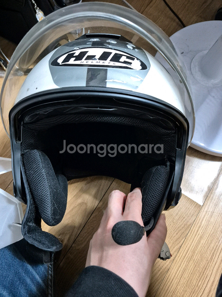 홍진 오토바이 헬멧 xl사이즈+세나 블루투스--0