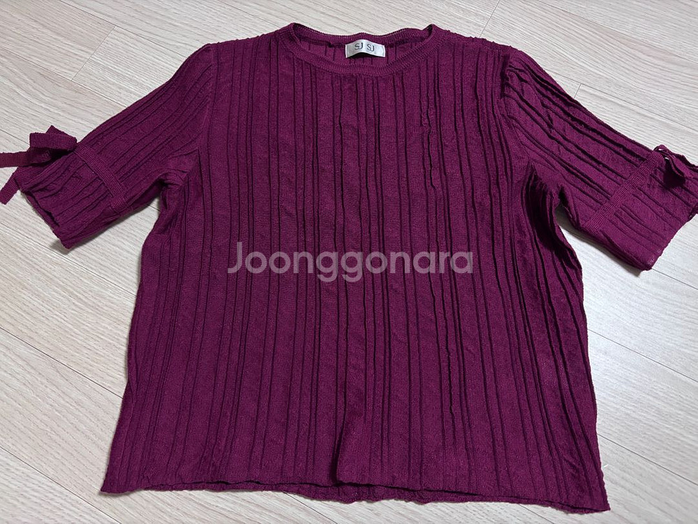 SJSJ 반팔 니트--3