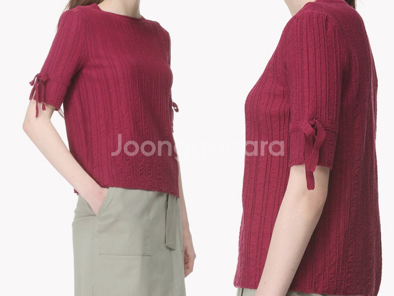 SJSJ 반팔 니트--0