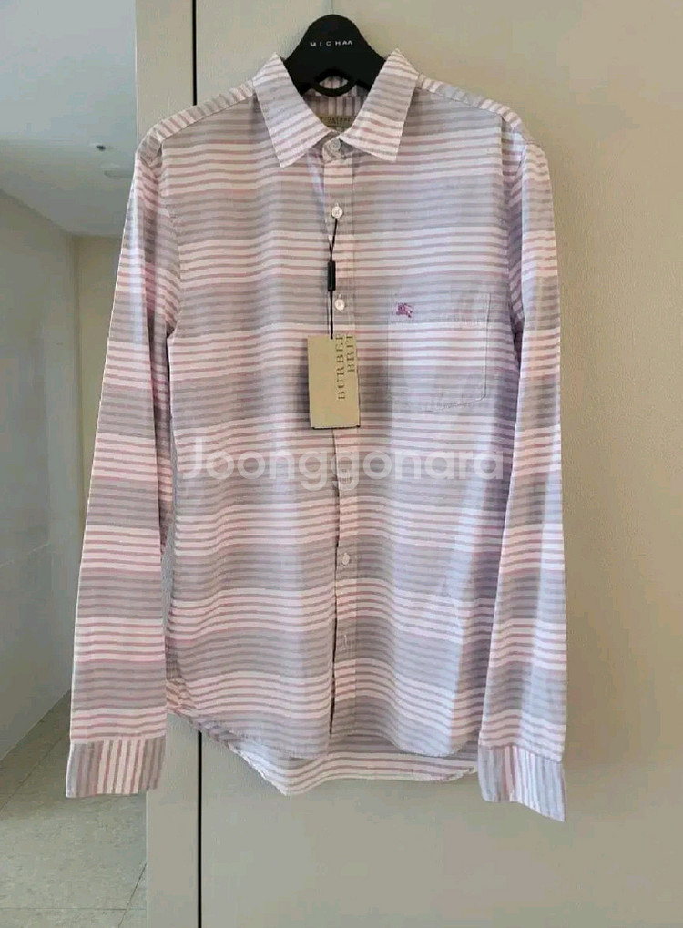 (새상품)버버리 체크 셔츠 95사이즈(M사이즈)--2