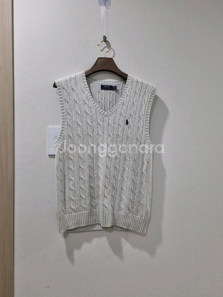 폴로 랄프로렌 케이블 니트 조끼 베스트--0