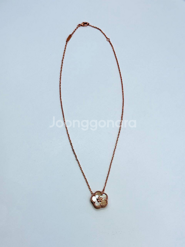 반클리프 로즈골드 체인 목걸이--0