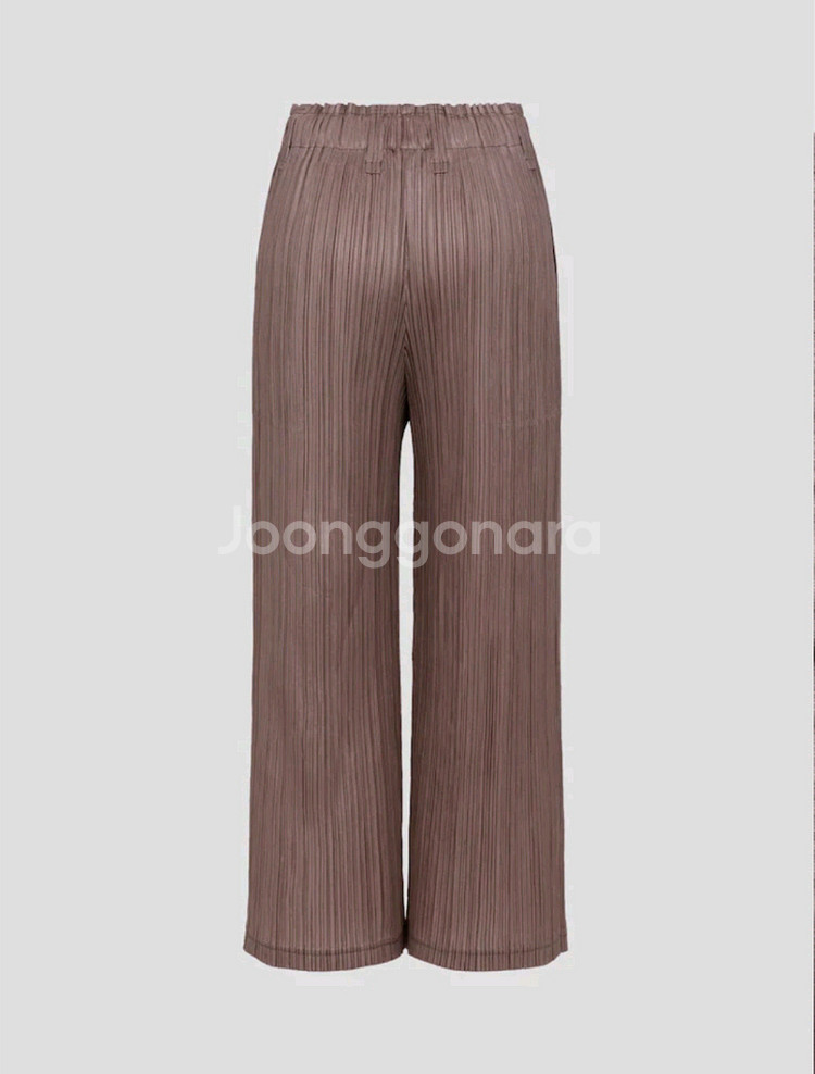 이세이미야케 플리츠플리즈 바지 시커 바텀2 팬츠 브라운 4사이즈--1