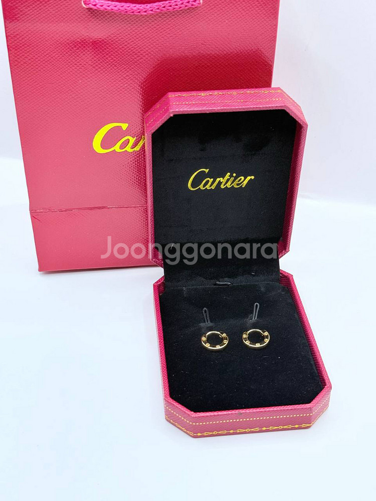 까르띠에 다무르 귀걸이--2
