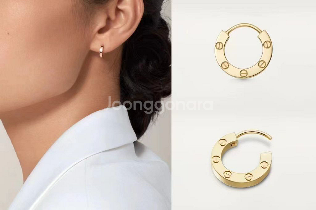 까르띠에 다무르 귀걸이--5