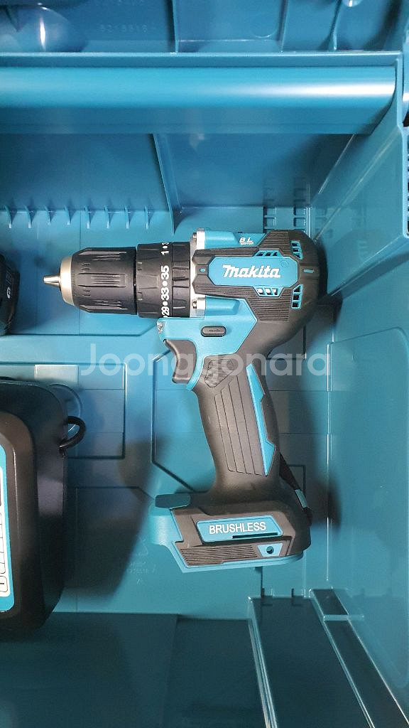 마끼다 18V 브러시리스 드릴 풀세트 + 마끼다 정품 공구함--2