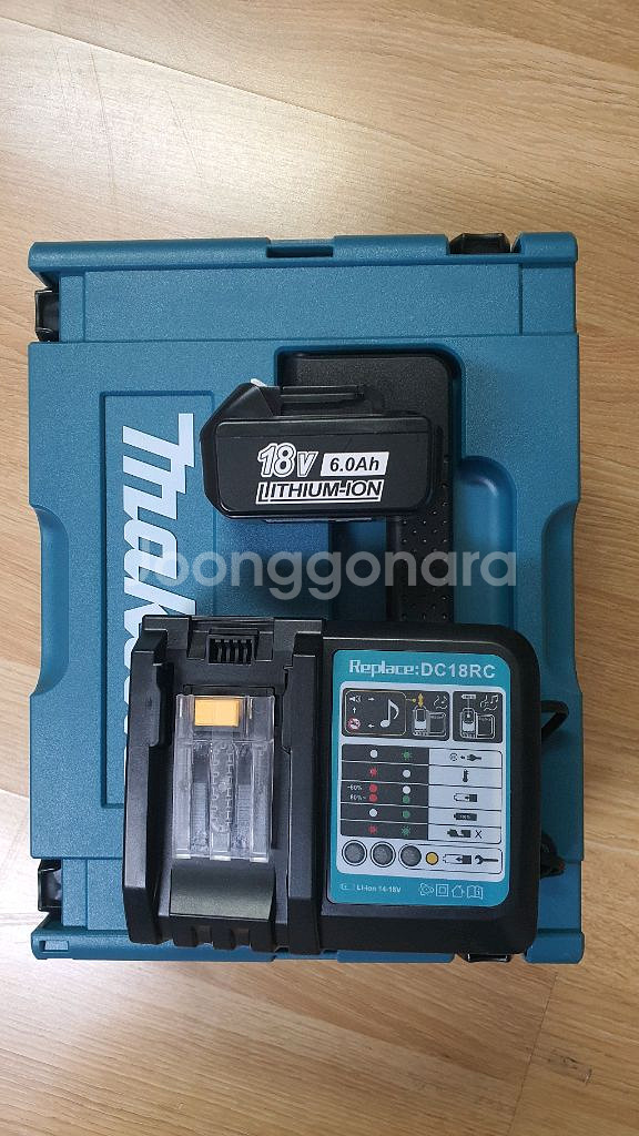 마끼다 18V 브러시리스 드릴 풀세트 + 마끼다 정품 공구함--6