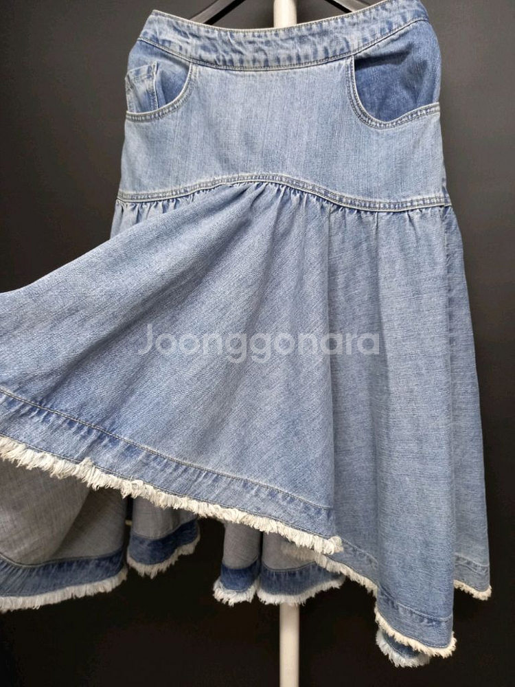 럭키슈에뜨 춘하추 언발 롱 스커트 55.44--3