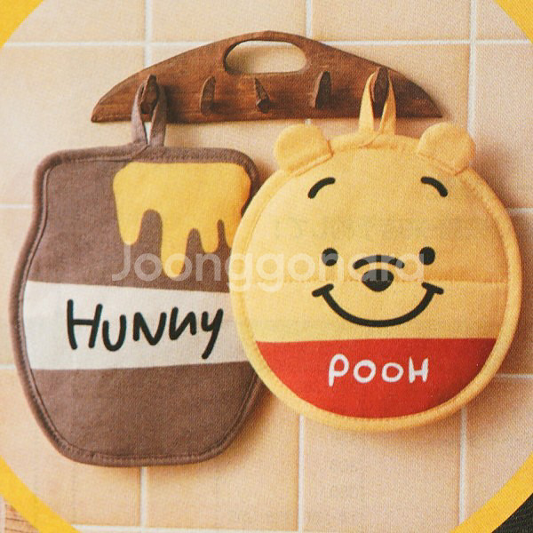 디즈니 곰돌이푸 냄비 받침 세트--0