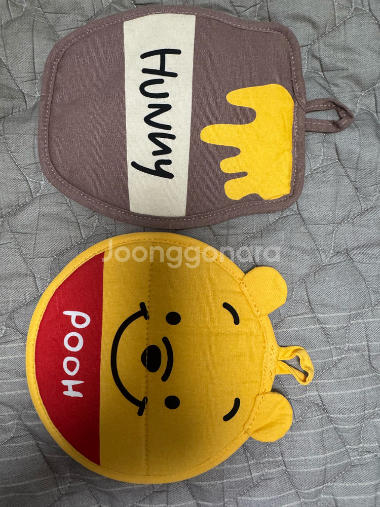 디즈니 곰돌이푸 냄비 받침 세트--1