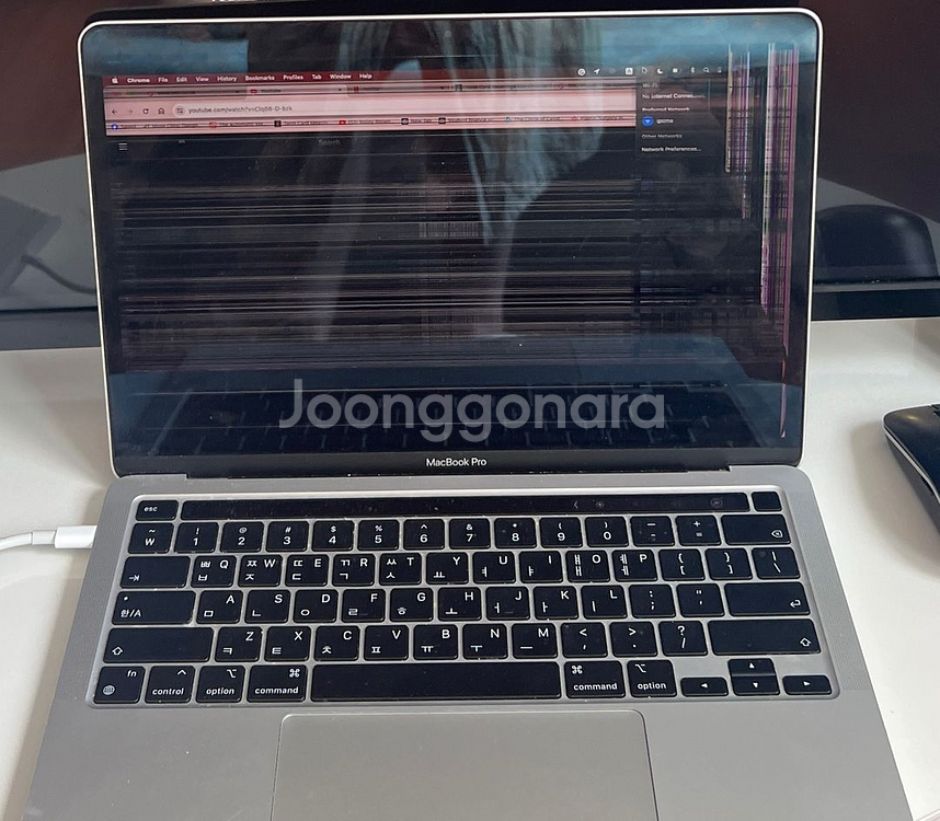 애플 맥북 프로 정품 액정 스크린 A2338 잔상 부품--2