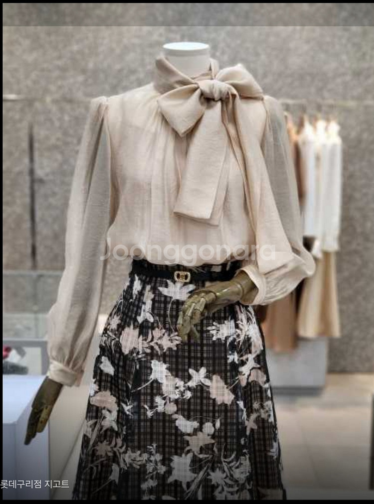 지고트 리본 블라우스--0